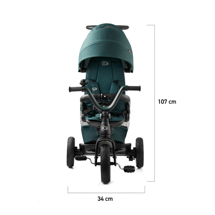 Tricicletă Kinderkraft Easytwist, Midnight Green