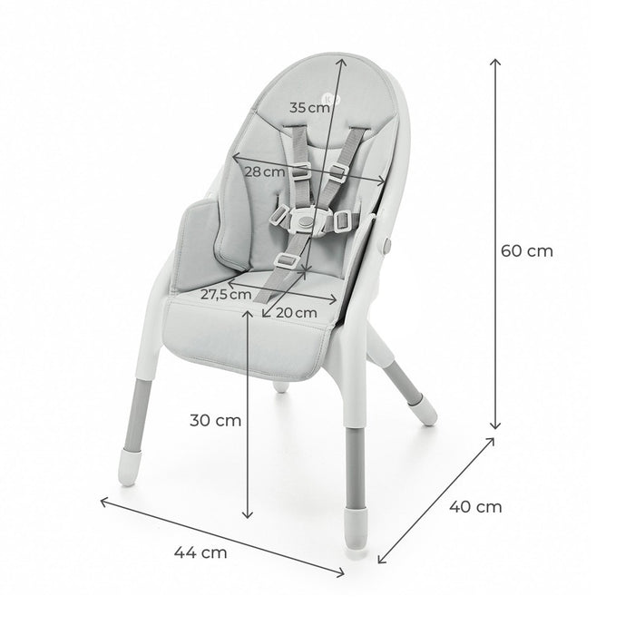 Scaun de Masă Kinderkraft Dinnly, Grey