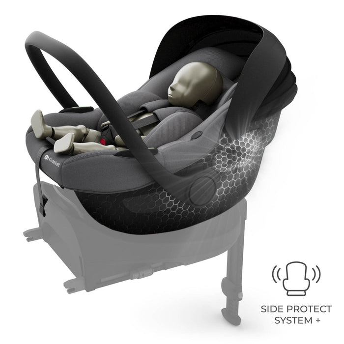 Scoică Auto Kinderkraft I-Lite cu Bază Isofix Endura Safe FX, Gray