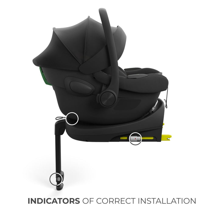 Scoică Auto Kinderkraft I-Lite 40-87 cm, Black