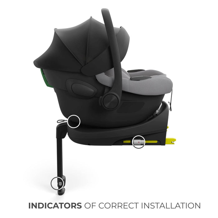 Scoică Auto Kinderkraft I-Lite 40-87 cm, Grey