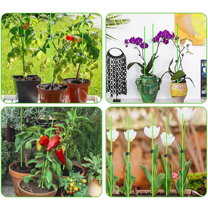 Suport/arac pentru plante, rosii, fibra de sticla, verde, 0.7x100 cm, Artool