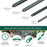 Set 20 araci de gradina pentru rosii, castraveti, fasole, metal + PVC, verde, 180x1.6 cm, Artool