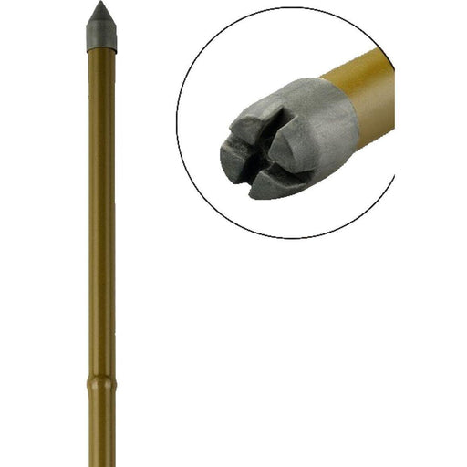 Set 25 araci/suport pentru rosii, castraveti, fasole, metal + PVC, maro, 180x1.6 cm, Artool