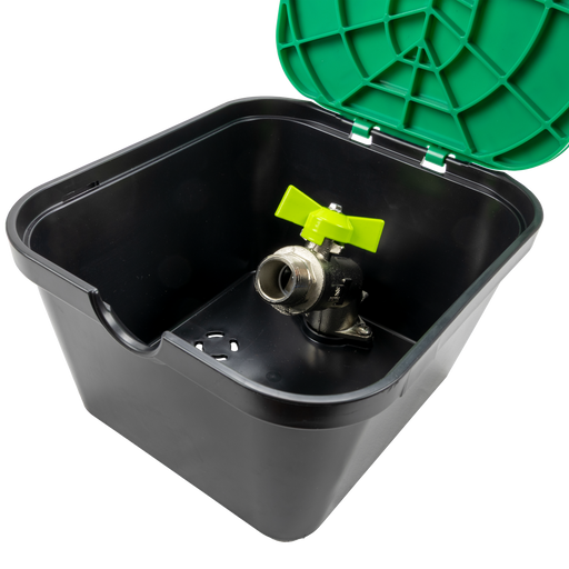 Cămin cu robinet metalic 3/4" Denken 220 W/V