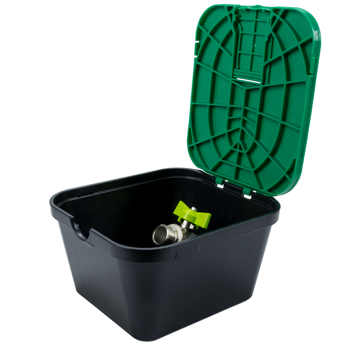 Cămin cu robinet metalic 3/4" Denken 220 W/V