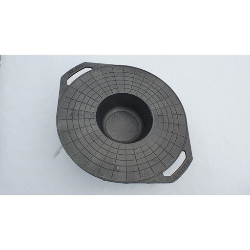 Disc pentru gratar, fonta, tip grill, cu picioare, 52 cm, Mixt Barbeque 