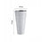 Set 2 ghivece de flori, Sand Slim, rotunde, inalte, 39x75 cm, alb, Prosperplast
