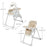 Scaun de Masă Kinderkraft Tummie, Pliabil, Beige
