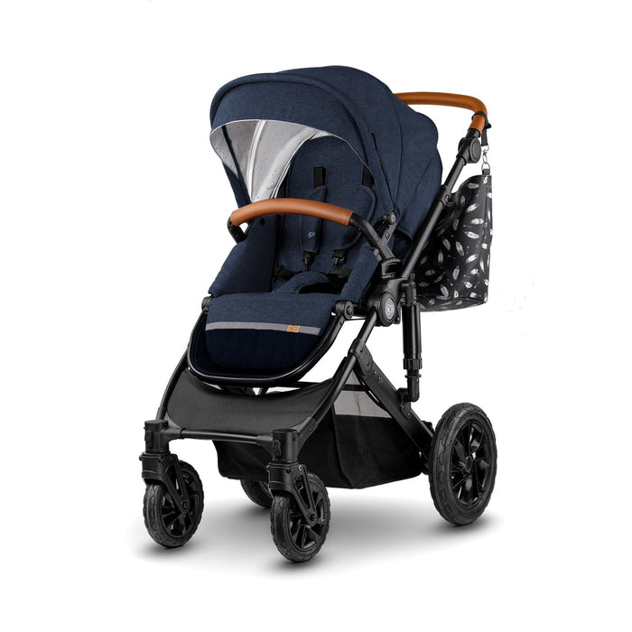 Cărucior 3 in 1 Kinderkraft Prime 3In1 Mink Pro Navy