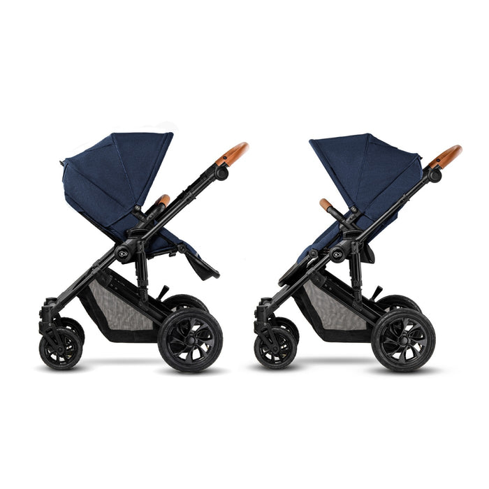 Cărucior 3 in 1 Kinderkraft Prime 3In1 Mink Pro Navy