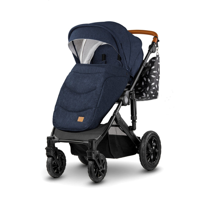 Cărucior 3 in 1 Kinderkraft Prime 3In1 Mink Pro Navy
