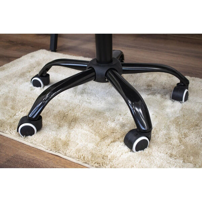 Masa de toaleta/machiaj, Irina, wenge + scaun Noto, negru, cu oglinda si LED-uri, 94x43x141 cm