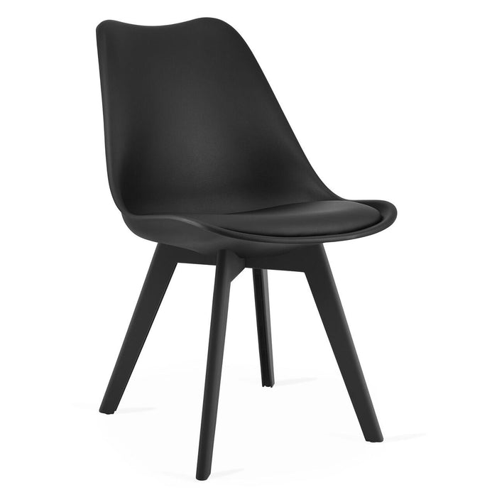 Masa de toaleta/machiaj, Irina, wenge + scaun Mark, negru, cu oglinda si LED-uri, 94x43x141 cm