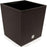 Set 2 ghivece de flori, Rato Low, imitatie ratan, patrate, 40x40x40.8 cm, maro, Prosperplast