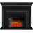 Semineu electric 3D SONIA negru mat, cu sunet, 3 culori, Wi-Fi cu APP internet, L120xH102cm