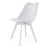 Set masa de toaleta/machiaj Antonia + scaun Mark, alb, sertare lucioase, cu oglinda si LED-uri, 155x42x135 cm