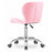 Scaun de birou, Artool, Avola, rotativ, piele ecologica, roz, 53.5x55.5x73.5-84.5 cm