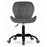 Scaun de birou, Artool, Noto, catifea, gri si negru, 53.5x57.5x74-86 cm