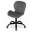 Scaun de birou, Artool, Noto, catifea, gri si negru, 53.5x57.5x74-86 cm