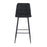 Scaun de bucatarie/bar, Artool, Arceto, catifea neagra, picioare metal negru, 43.5x32.5x104 cm