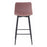 Scaun de bucatarie/bar, Artool, Pozza, catifea roz, picioare metal negru, 43x35x104 cm