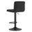 Scaun de bucatarie/bar, Artool, Prot, rotativ, catifea neagra, picior metal negru, 41x44x87.5-108 cm