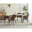 Scaun stil fotoliu bucatarie/living, Artool, York, catifea maro, picioare metal negru, 56x62x83.5 cm