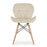 Set 4 scaune stil scandinav, Artool, Lago, catifea bej, picioare lemn natur, 47x52x74 cm