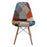 Scaun bucatarie/living, Artool, Seul, textil multicolor, picioare lemn natur, 46.5x56.5x82.5 cm