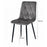 Set 4 scaune bucatarie/living, Artool, Libra, catifea bej, picioare metal negru, 44x40x88.5 cm