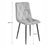 Set 4 scaune bucatarie/living, Artool, Libra, catifea verde, picioare metal negru, 44x40x88.5 cm