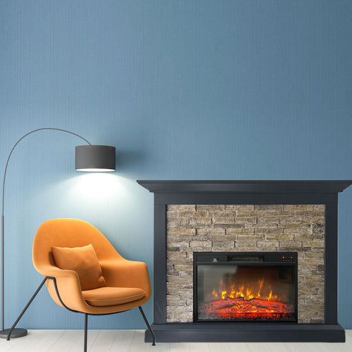 Semineu electric 3D CHALET Stone, cu sunet, 3 culori, Wi-Fi cu APP internet, L115xH96cm