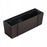 Set 3 jardiniere cu suport metalic, imitatie ratan, maro, 58x18x19.5 cm, Rato Case W