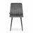 Set 4 scaune bucatarie/living, Artool, Lava, catifea gri, picioare metal negru, 43x51x90 cm