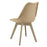 Set 4 scaune bucatarie/living, Artool, Mark, PP bej, picioare bej, 49x43x82 cm