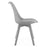 Set 4 scaune bucatarie/living, Artool, Mark, PP gri, picioare gri, 49x43x82 cm