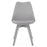 Set 4 scaune bucatarie/living, Artool, Mark, PP gri, picioare gri, 49x43x82 cm