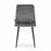 Set 6 scaune bucatarie/living, Artool, Lava, catifea gri, picioare metal negru, 43x51x90 cm