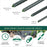 Set 10 araci/suport pentru rosii, castraveti, fasole, metal + PVC, verde, 180x1.6 cm, Artool