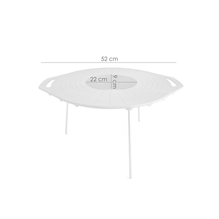 Disc pentru gratar, fonta, tip grill, cu picioare, 52 cm, Mixt Barbeque 