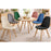Scaun bucatarie/living, Artool, Bora, catifea bej, picioare lemn natur, 44.5x54x81.5 cm
