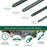 Set 25 araci/suport pentru rosii, castraveti, fasole, metal + PVC, verde, 150x2 cm, Artool
