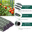 Set 25 araci/suport pentru rosii, castraveti, fasole, metal + PVC, verde, 120x2 cm, Artool