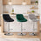 Scaun de bucatarie/bar, Artool, Kast, rotativ, catifea gri, picior metal argintiu, 45.5x49x85-105 cm