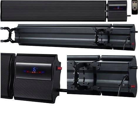 Panou radiant cu infraroșu și termostat fără fir - 1800W