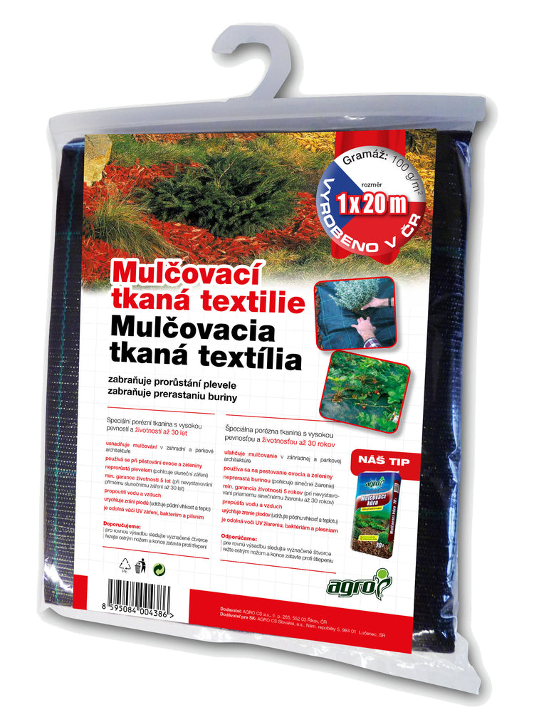 Folie protectie plante (anti buruieni) AGROjutex, 1x20m - aicuce.ro