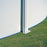 Piscina prefabricata ovala cu pereti metalici albi 610 x 375 h 120cm
