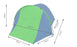 Cort acoperis dublu, 2-4 persoane Malatec, dimensiuni 310x240x130 cm, culoare Verde/gri - aicuce.ro