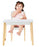 Masuta copii cu doua scaunele, alba, 60x40x46 cm - aicuce.ro